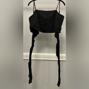 John Galt Brandy Melville Tie Backless Crop Top S